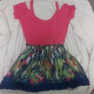 Hollister skirted shirt